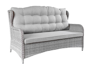 FurnitureOkay Rosebud 4-Piece Wicker Outdoor Lounge Setting — White Shell