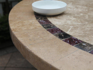 FurnitureOkay Stone Outdoor Dining Table (120cm Round)