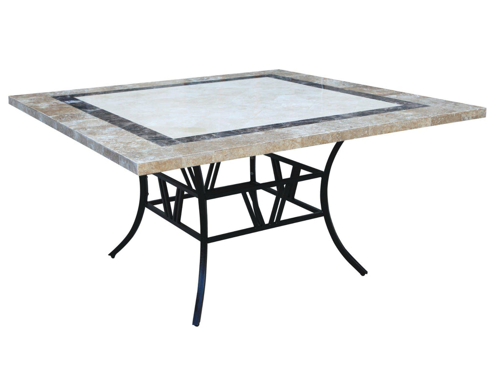 FurnitureOkay Stone Outdoor Dining Table (150x150cm)