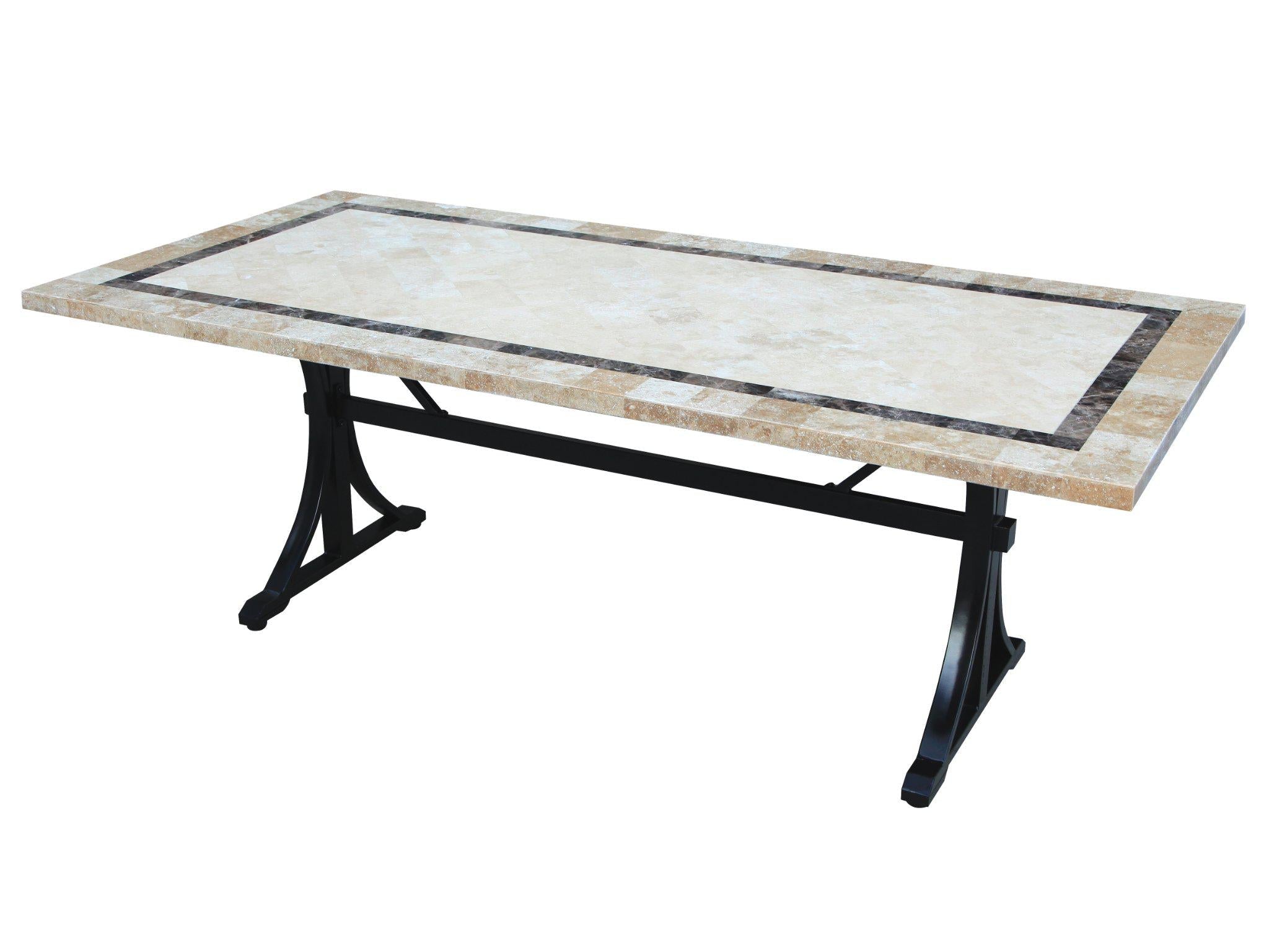 FurnitureOkay Stone Outdoor Dining Table (210x100cm)