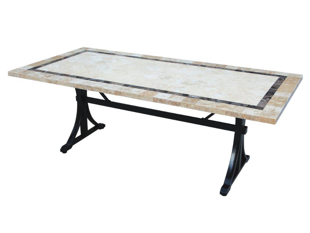 FurnitureOkay Stone Outdoor Dining Table (210x100cm)