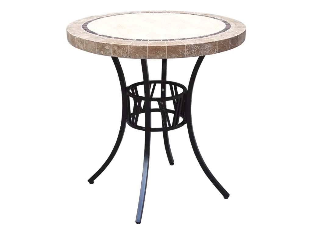 FurnitureOkay Stone Outdoor Dining Table (72cm Round)