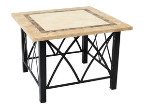 FurnitureOkay Stone Outdoor Low Dining Table (90x90cm)