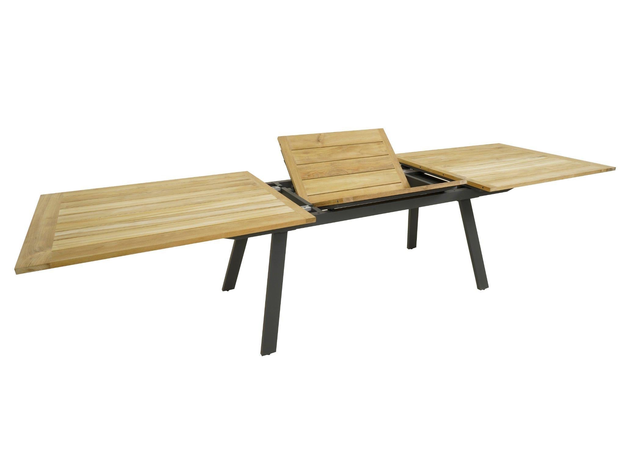 FurnitureOkay Teak Outdoor Extendable Dining Table (240/320x100cm)