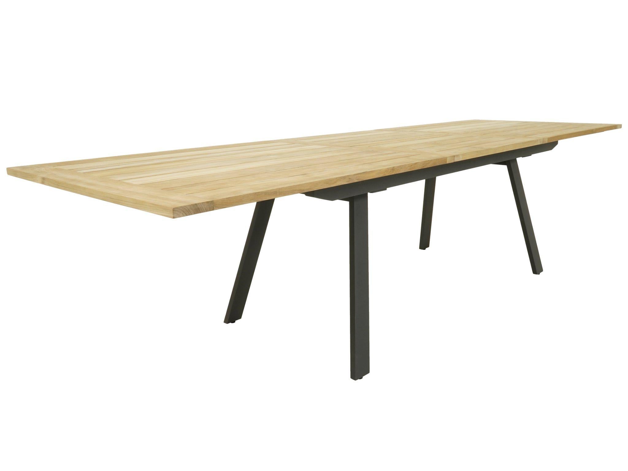 FurnitureOkay Teak Outdoor Extendable Dining Table (240/320x100cm)