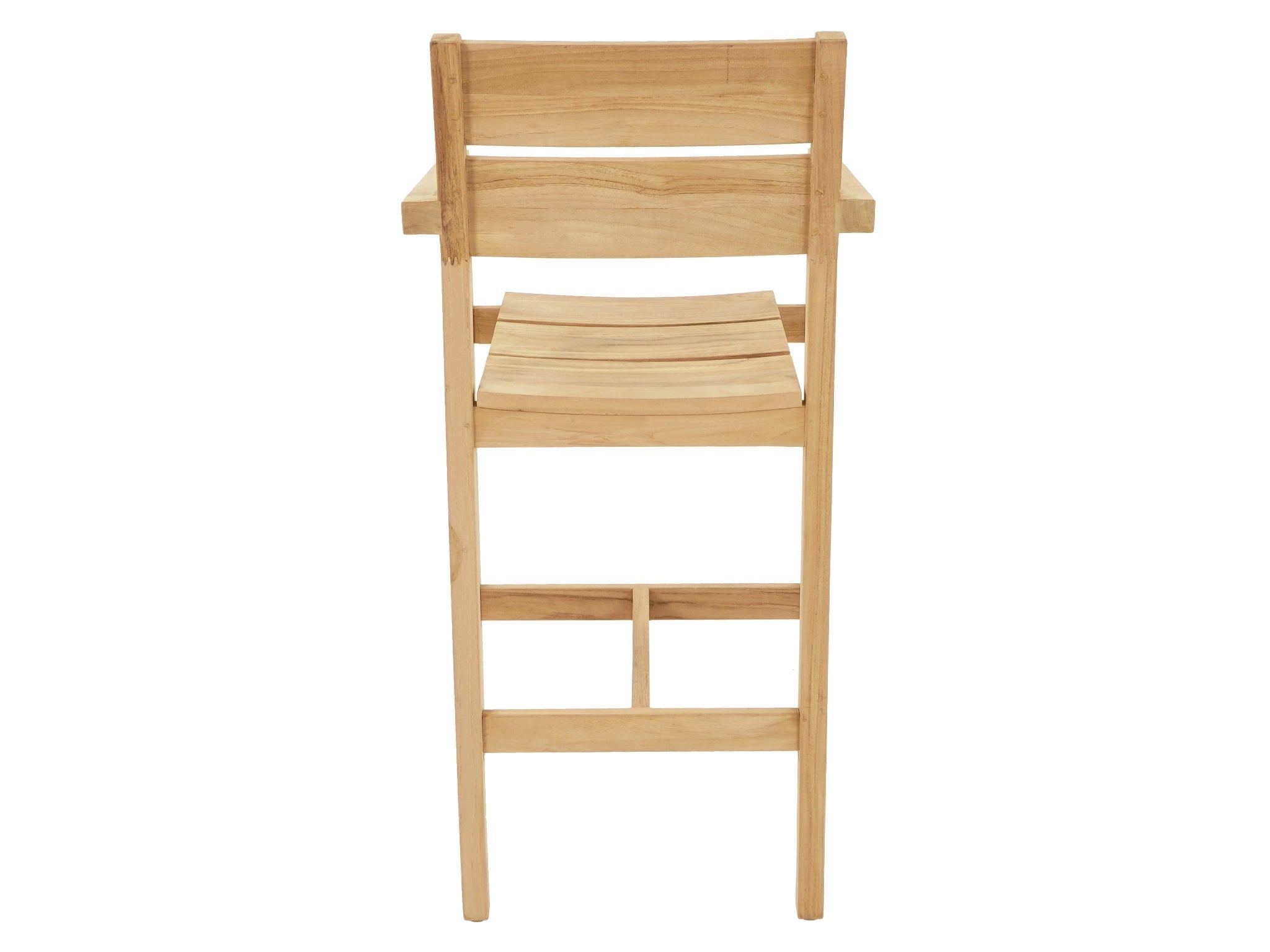 FurnitureOkay Tulsa Teak Outdoor Bar Stool