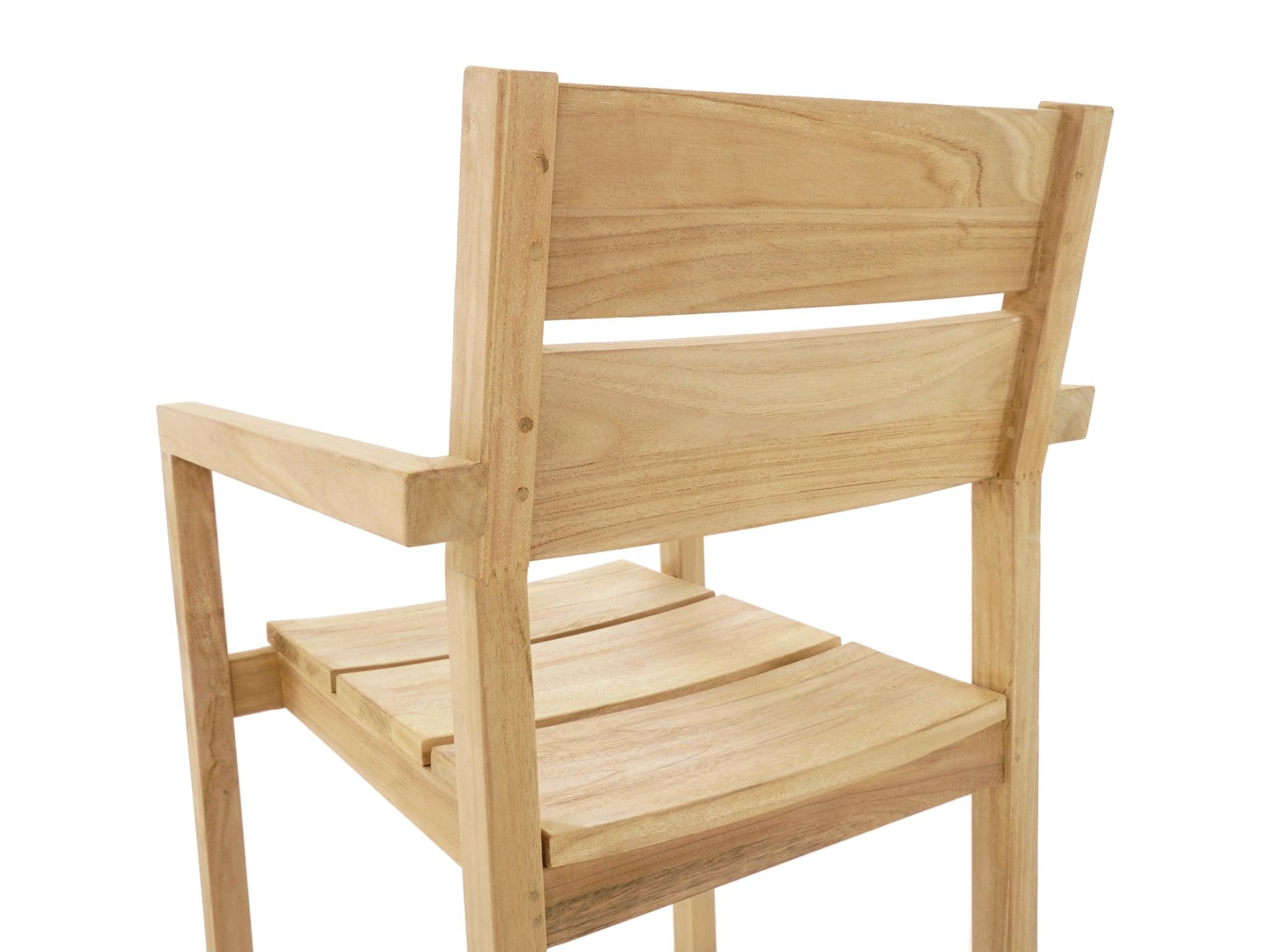 FurnitureOkay Tulsa Teak Outdoor Dining Chair