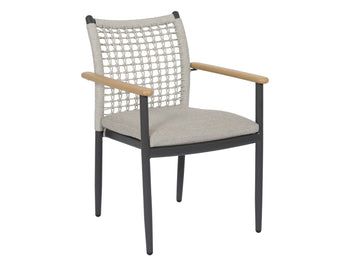 FurnitureOkay Turin Rope Outdoor Dining Chair