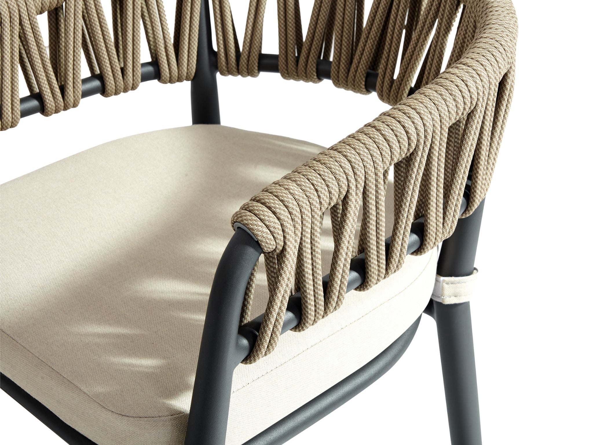 FurnitureOkay Vegas Rope Outdoor Bar Stool