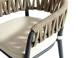 FurnitureOkay Vegas Rope Outdoor Bar Stool