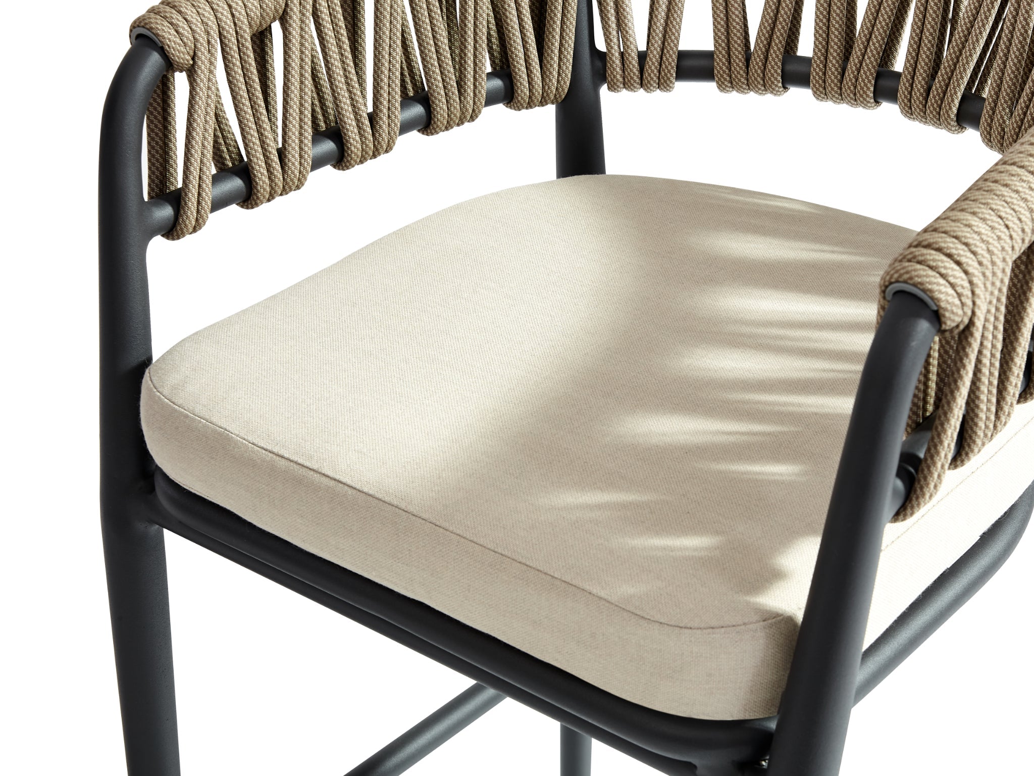 FurnitureOkay Vegas Rope Outdoor Bar Stool