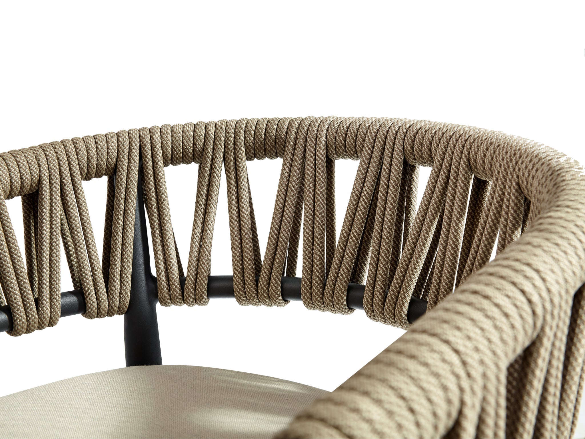 FurnitureOkay Vegas Rope Outdoor Bar Stool
