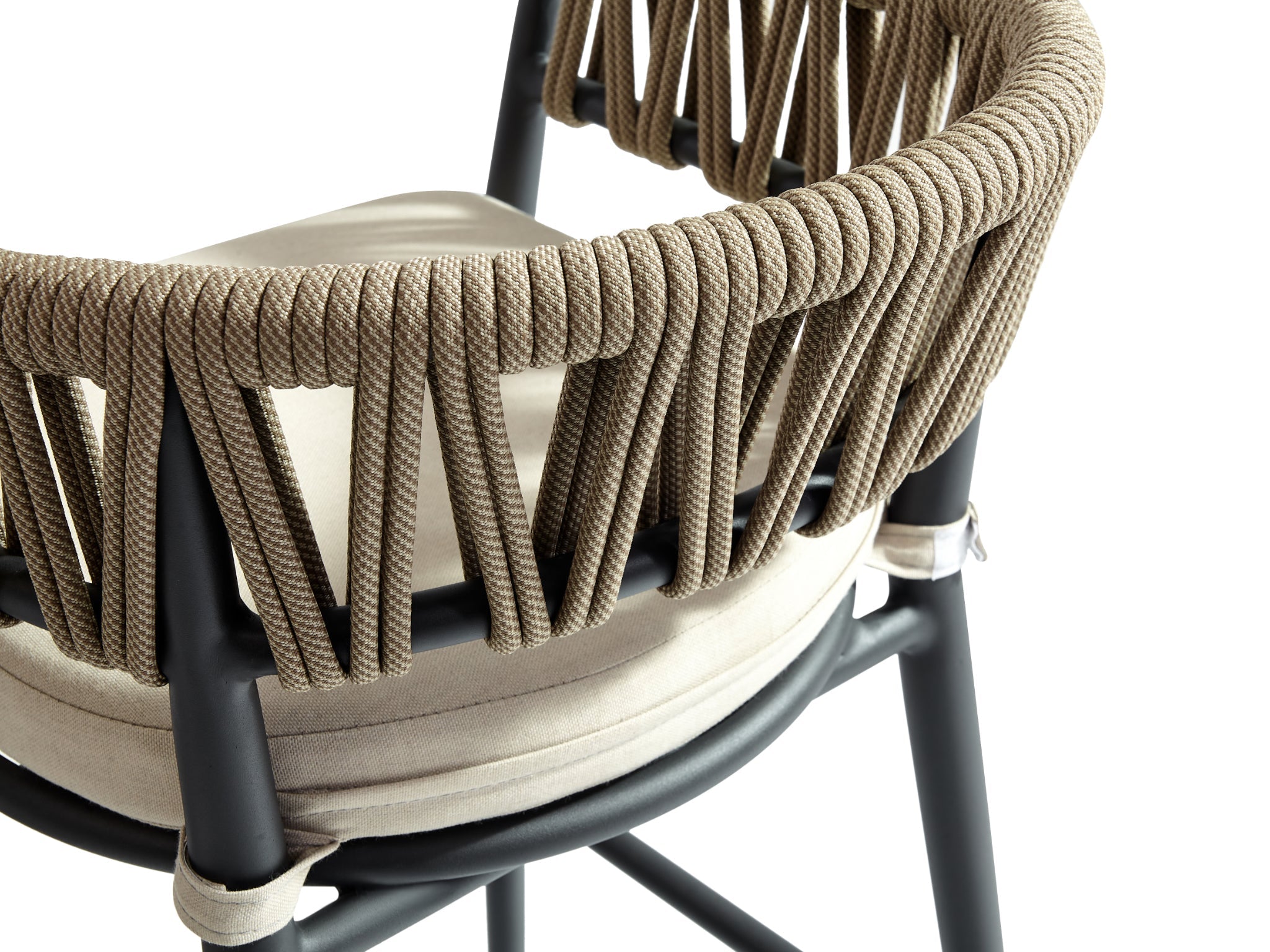 FurnitureOkay Vegas Rope Outdoor Bar Stool