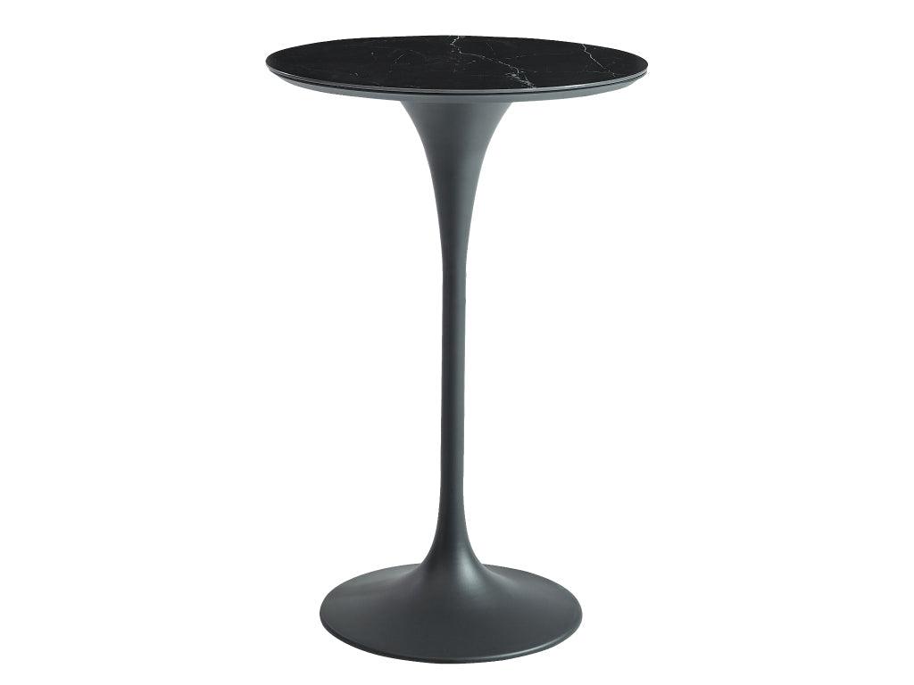 FurnitureOkay Vegas Sintered Stone Outdoor Bar Table (70cm Round)