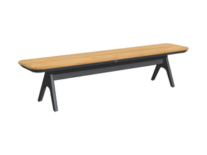 SIMPO Atlanta Outdoor Bench — Grey