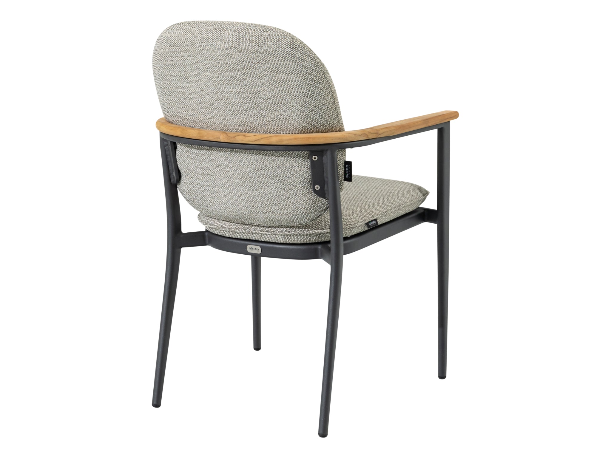 SIMPO Atlanta Outdoor Dining Chair — Grey