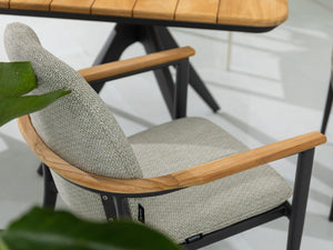 SIMPO Atlanta Outdoor Dining Chair — Grey