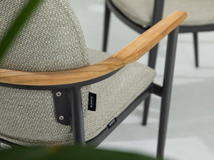 SIMPO Atlanta Outdoor Dining Chair — Grey
