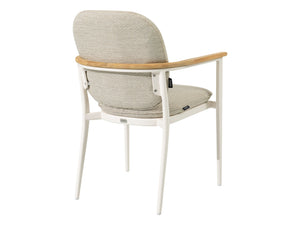 SIMPO Atlanta Outdoor Dining Chair — White