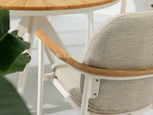 SIMPO Atlanta Outdoor Dining Chair — White