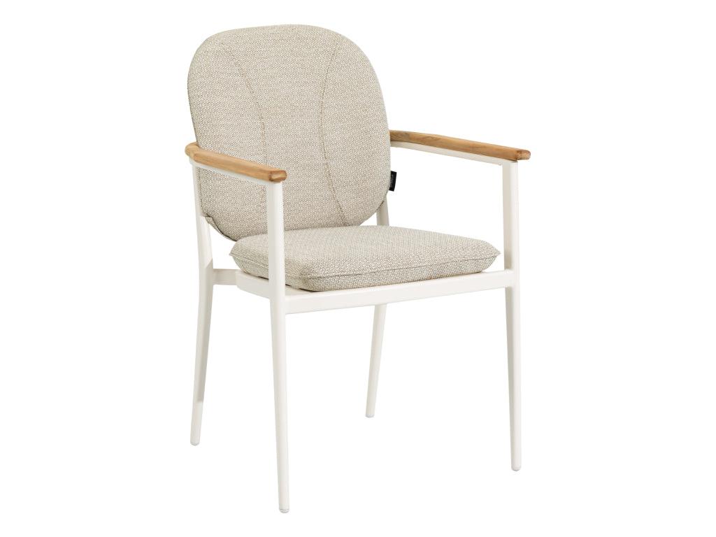 SIMPO Atlanta Outdoor Dining Chair — White