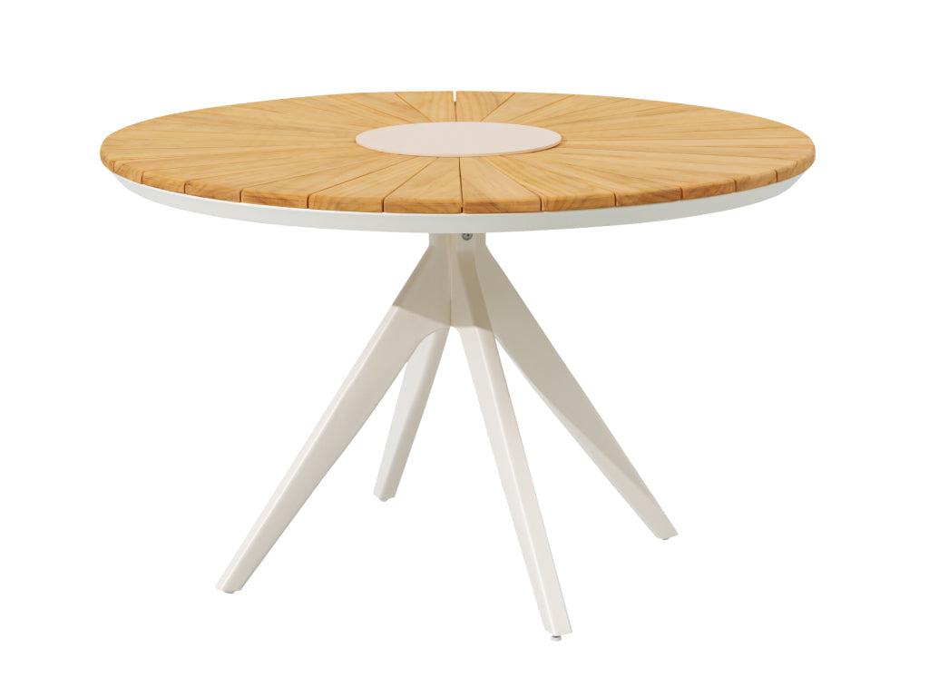 SIMPO Atlanta Outdoor Dining Table (120cm Round) — White