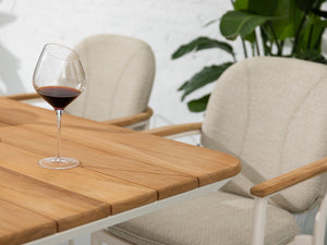 SIMPO Atlanta Outdoor Dining Table (220x100cm) — White