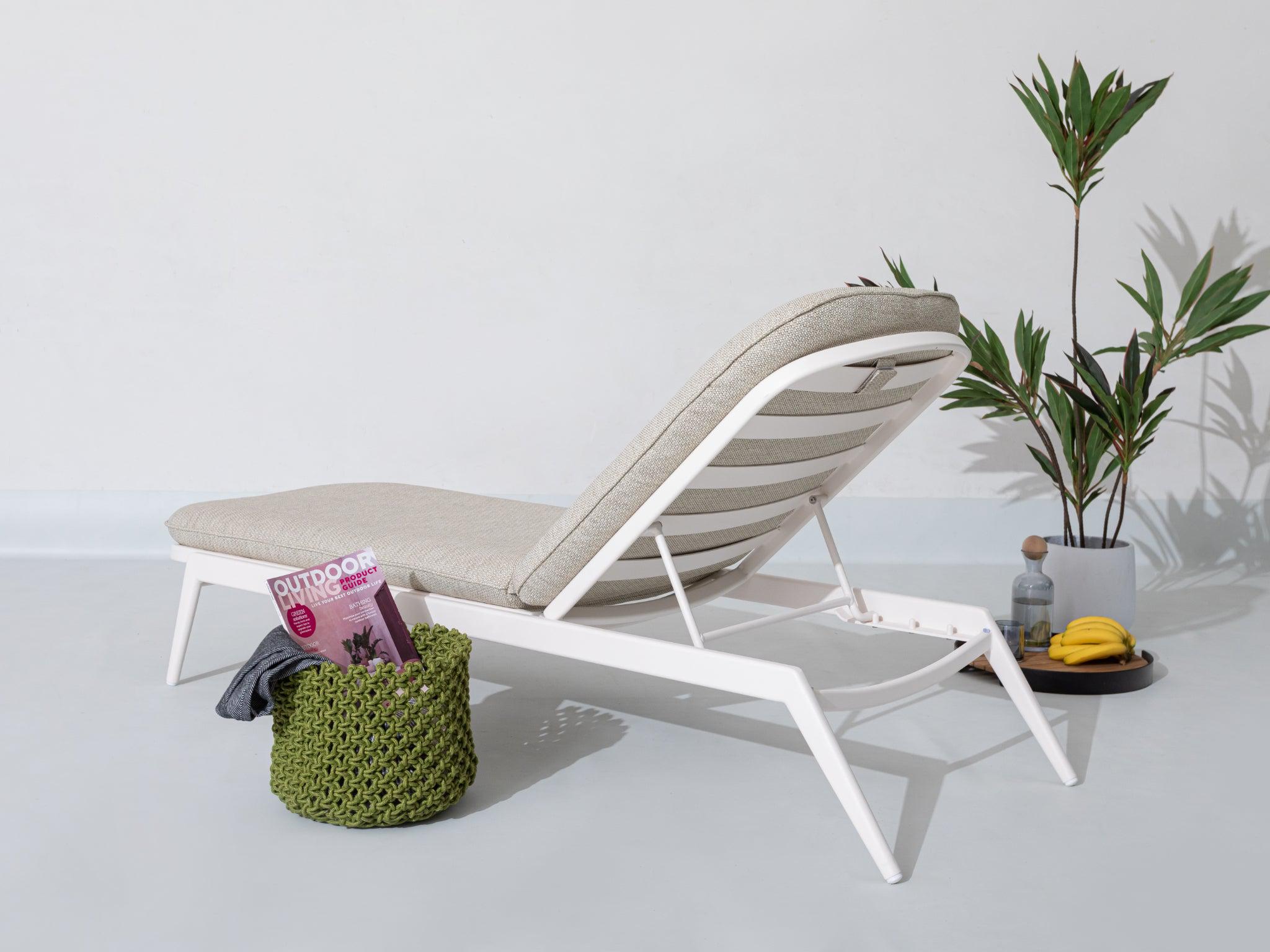 SIMPO Atlanta Sunlounger — White