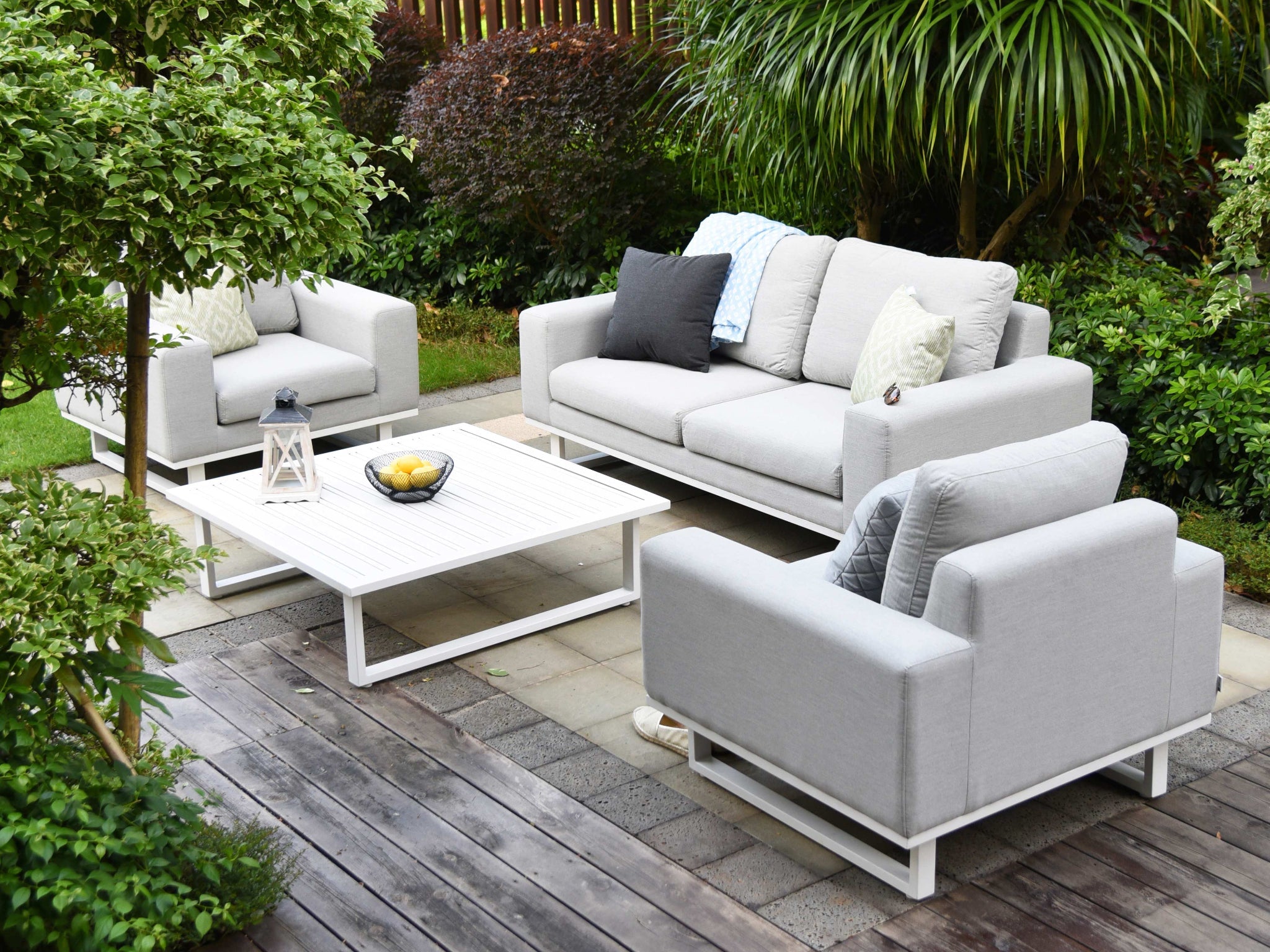 SIMPO Ethos 4-Piece Outdoor Lounge Setting (2-Seater) — Lead Chiné