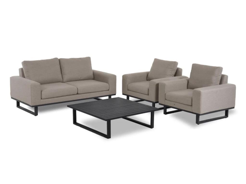 SIMPO Ethos 4-Piece Outdoor Lounge Setting (2-Seater) — Taupe
