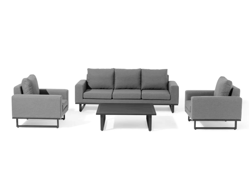 SIMPO Ethos 4-Piece Outdoor Lounge Setting (3-Seater) — Flanelle