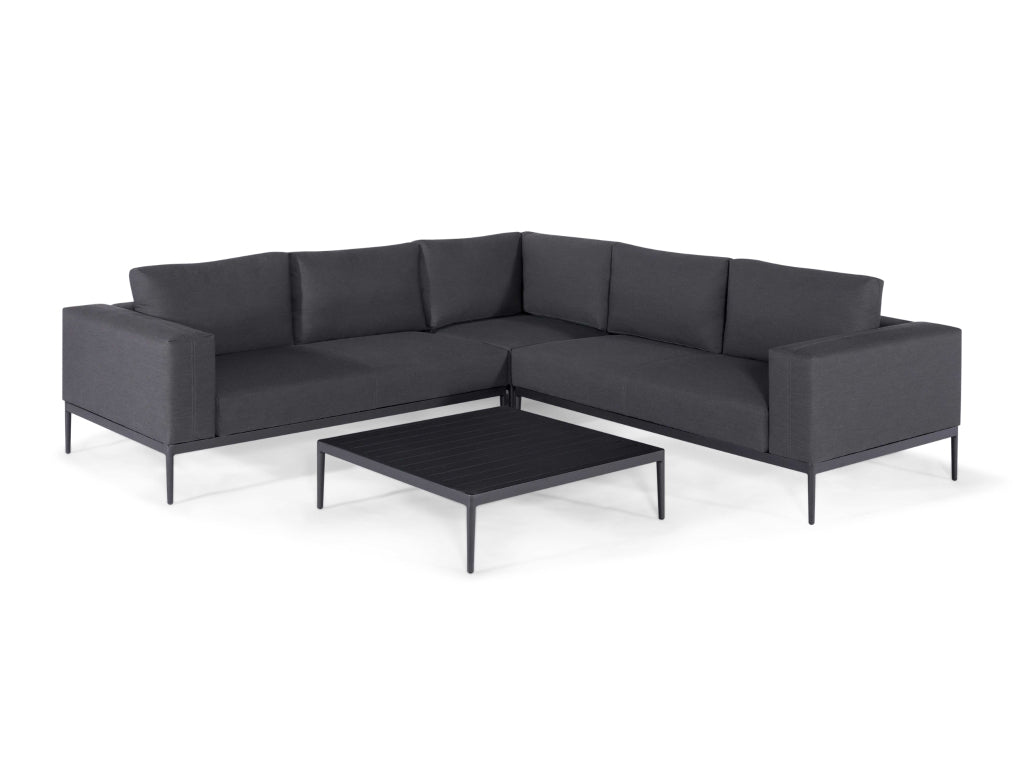 SIMPO Eve 4-Piece Outdoor Modular Lounge Setting — Charcoal