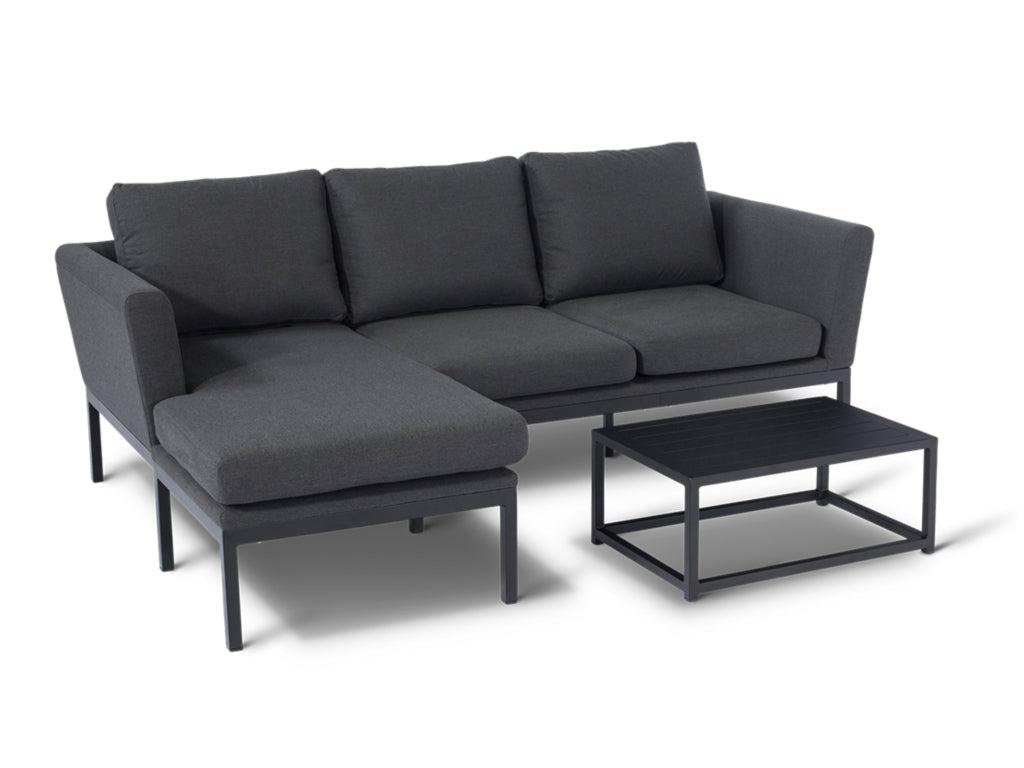 SIMPO Pulse 4-Piece Outdoor Chaise Lounge Setting — Charcoal