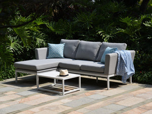 SIMPO Pulse 4-Piece Outdoor Chaise Lounge Setting — Lead Chiné