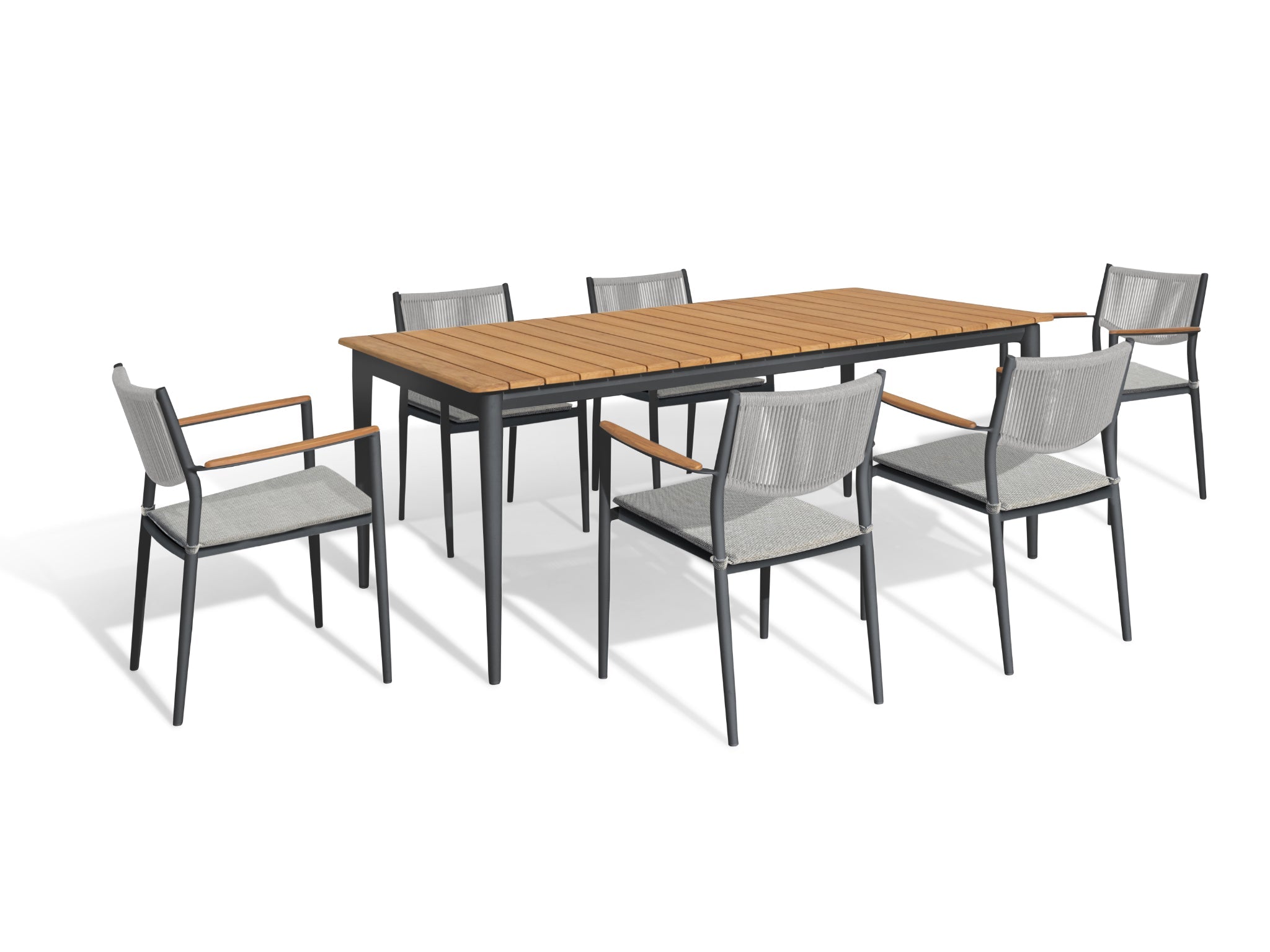 SIMPO Timmi-Axis 7-Piece Outdoor Dining Setting
