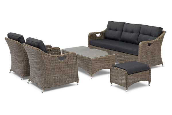 Outdoor deep seating lounge set