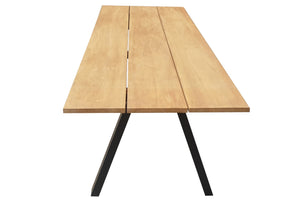 Solid teak table