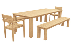 Solid teak construction