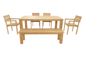 Solid teak construction