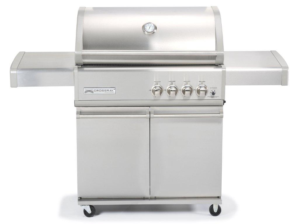 CROSSRAY 4-Burner Gas BBQ with Trolley