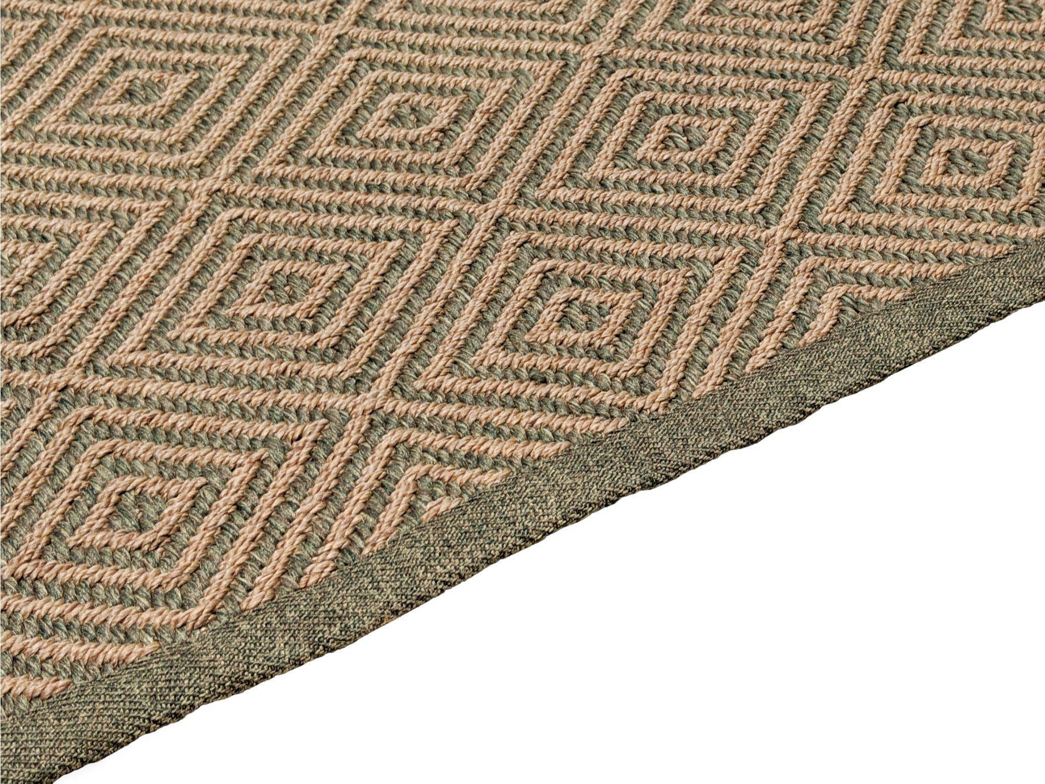 Colorscope Seasons Diamond Outdoor Rug — Khaki