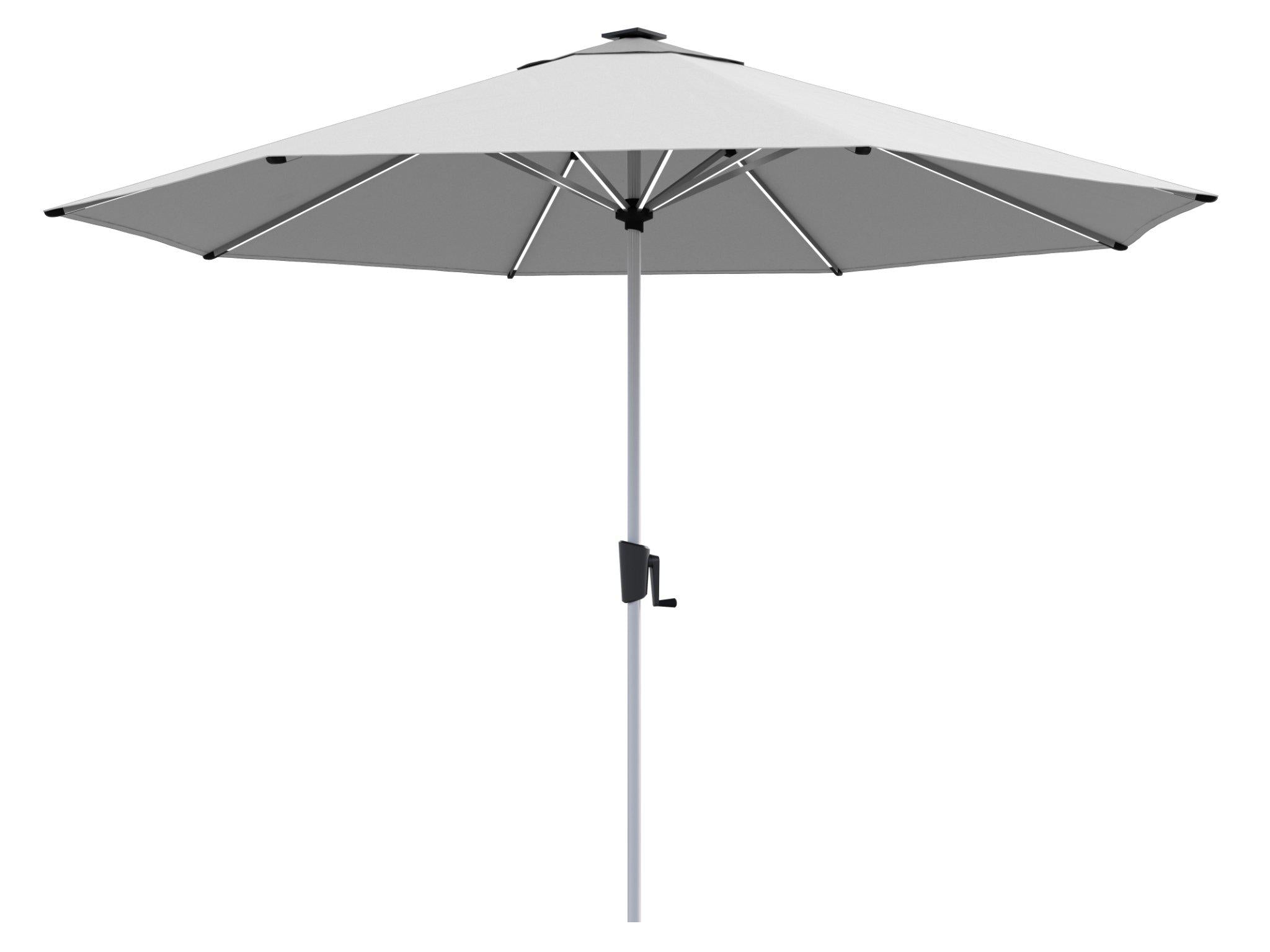 Coolaroo Bondi 3m Round LED Market Umbrella — Steel