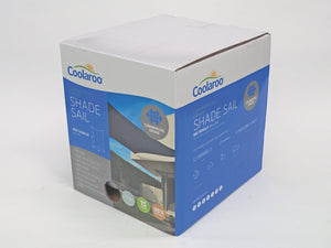 Coolaroo Commercial Grade 5x3m Rectangle Shade Sail — Stone
