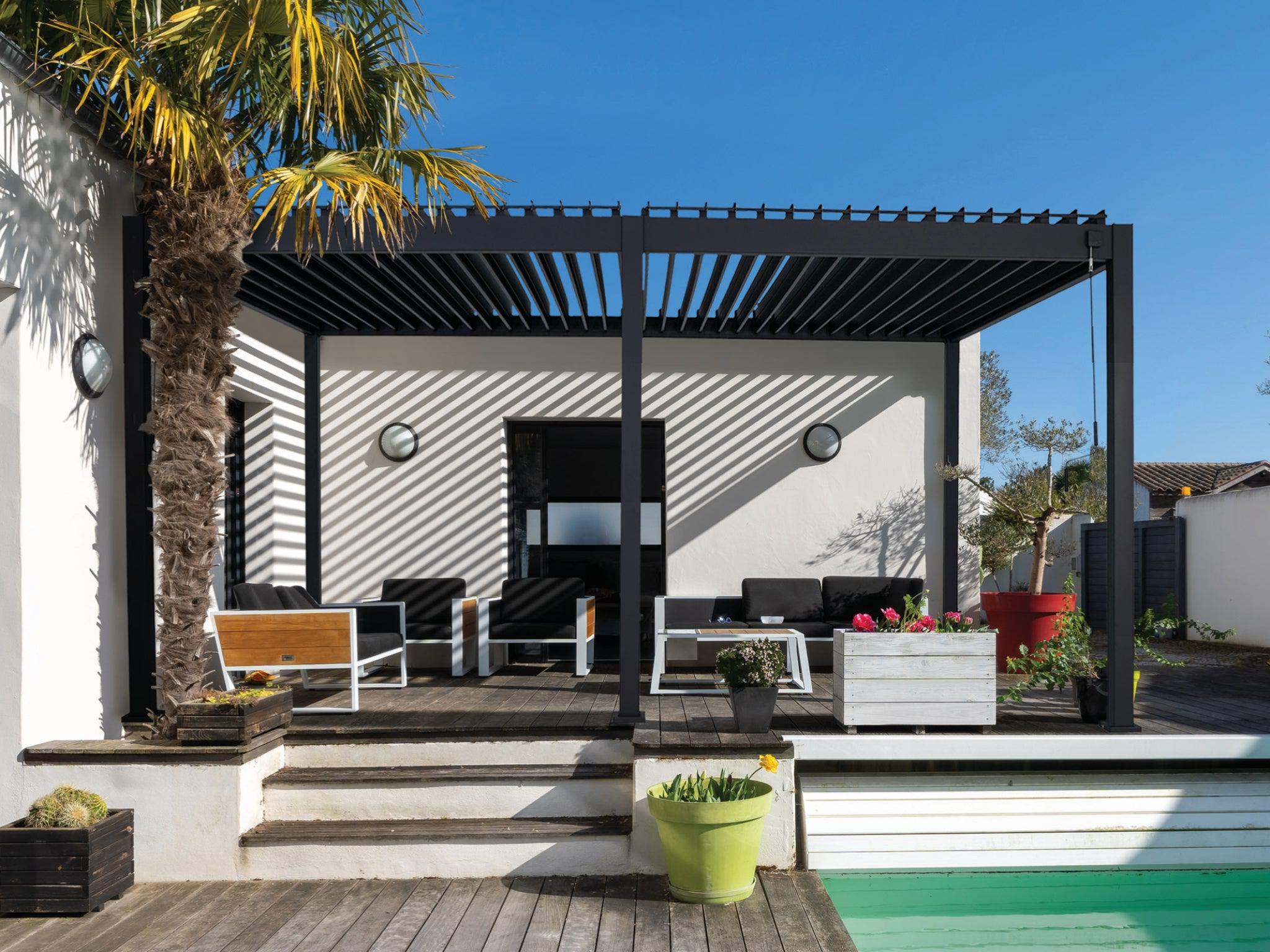 Coolaroo Fairhaven Semi-Permanent Louvre Gazebo