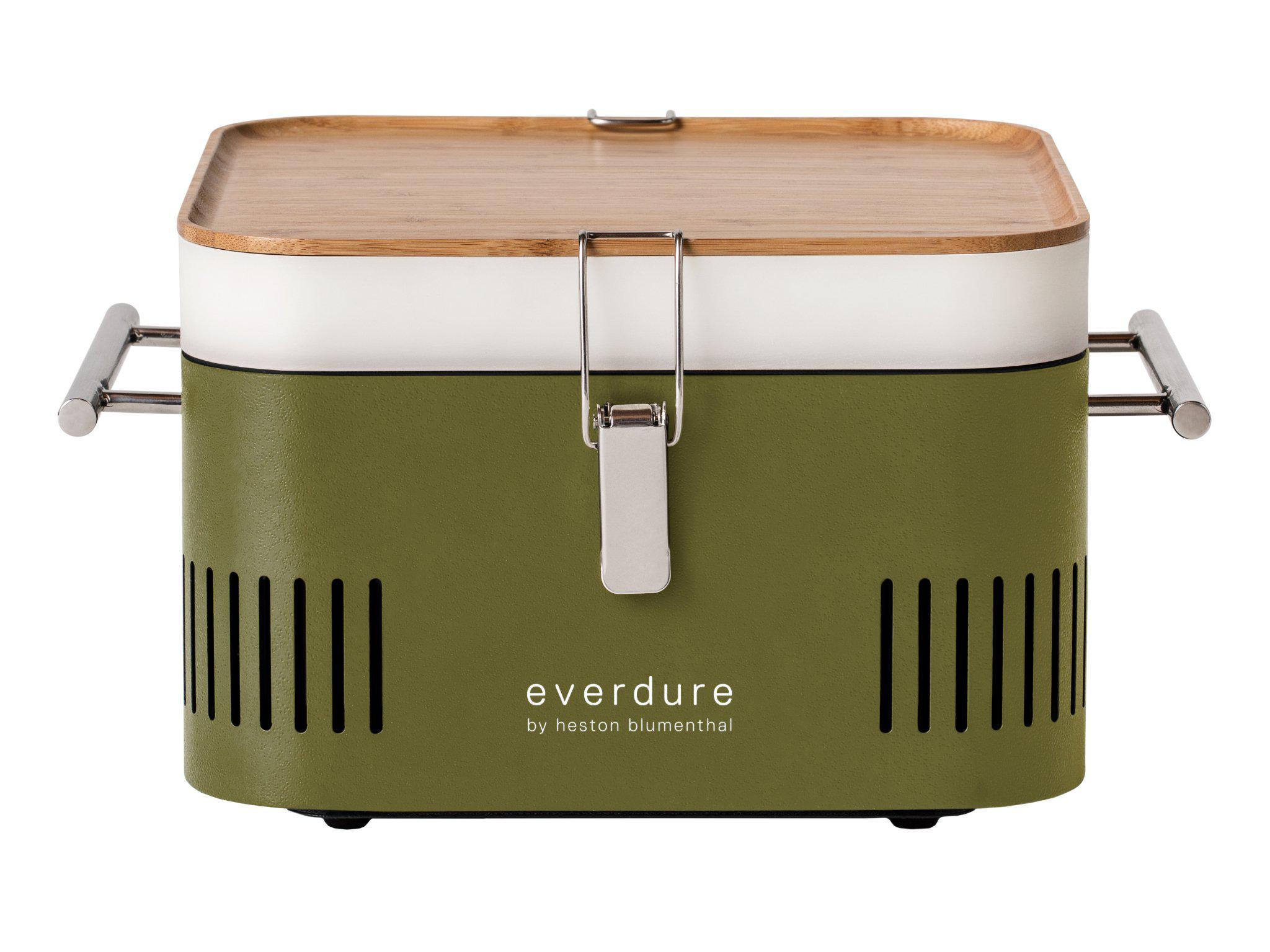 Everdure by Heston Blumenthal CUBE Portable Charcoal BBQ — Khaki