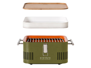 Everdure by Heston Blumenthal CUBE Portable Charcoal BBQ — Khaki