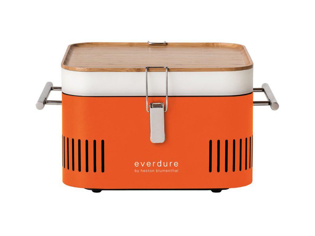 Everdure by Heston Blumenthal CUBE Portable Charcoal BBQ — Orange