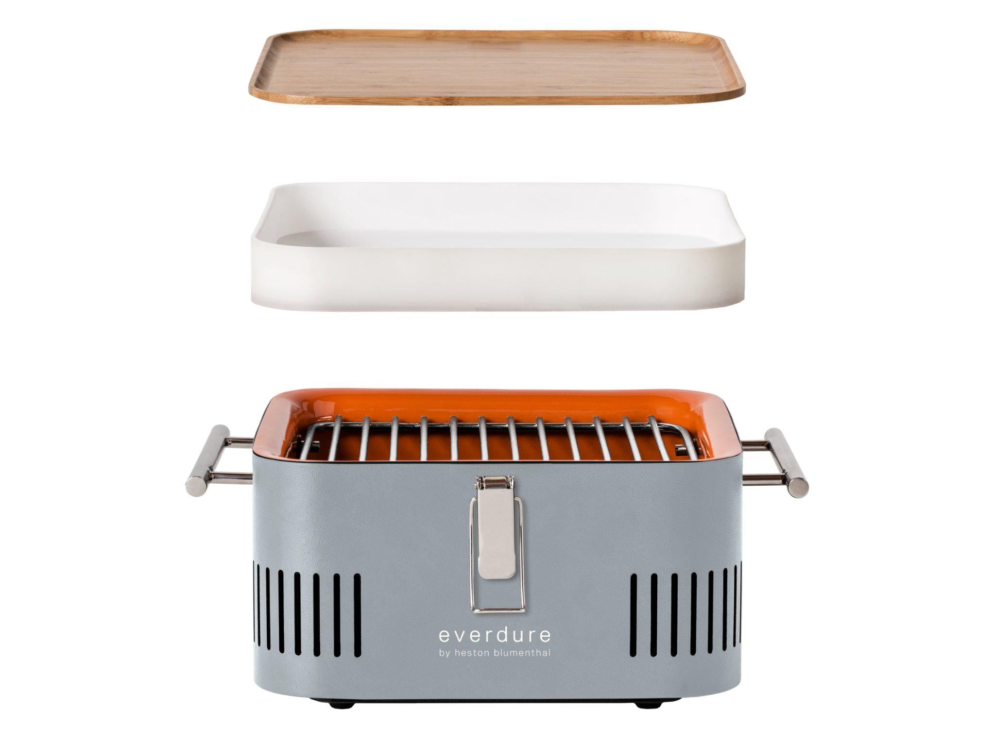 Everdure by Heston Blumenthal CUBE Portable Charcoal BBQ — Stone