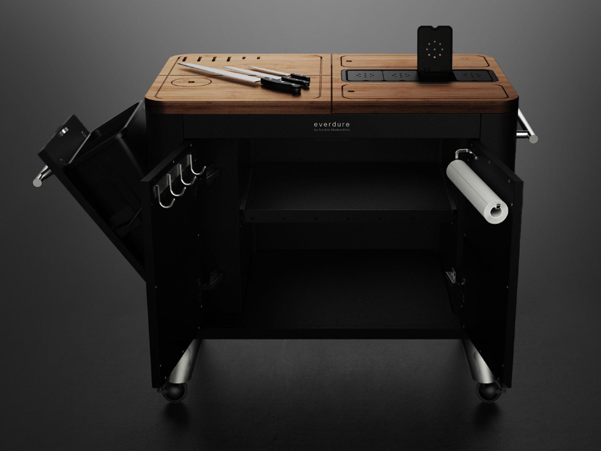 Everdure by Heston Blumenthal Mobile Preparation Kitchen — Black
