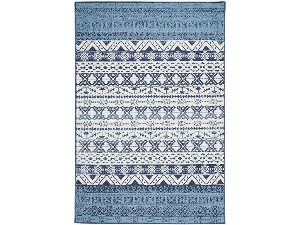 Rug Culture Seaside Outdoor Rug — 3333 White Blue